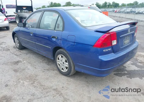 2004 Honda Civic Vp z USA, uszkodzony, nr VIN 1HGES16454L000243